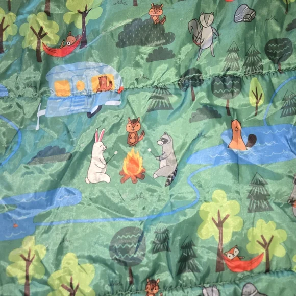 Nature Woods Critters Kids Sleeping Bag - Picture 2 of 16